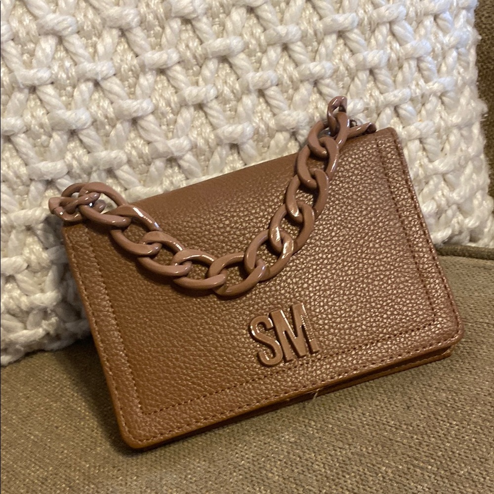Steve Madden Tan Chain Wallet